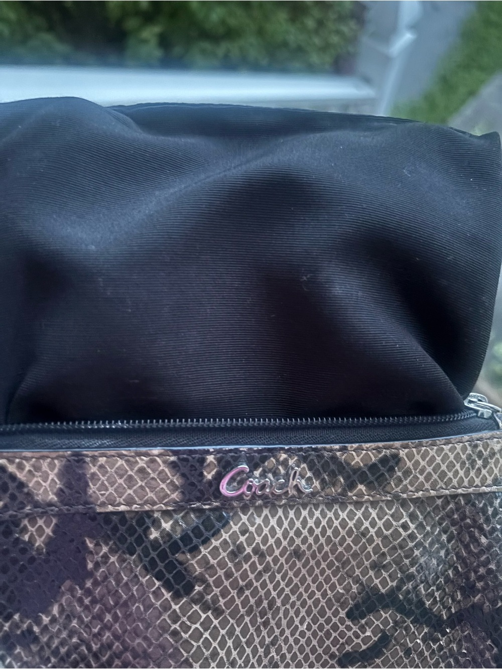 Coach Soho Python Embossed Wristlet - Picture 4 of 5